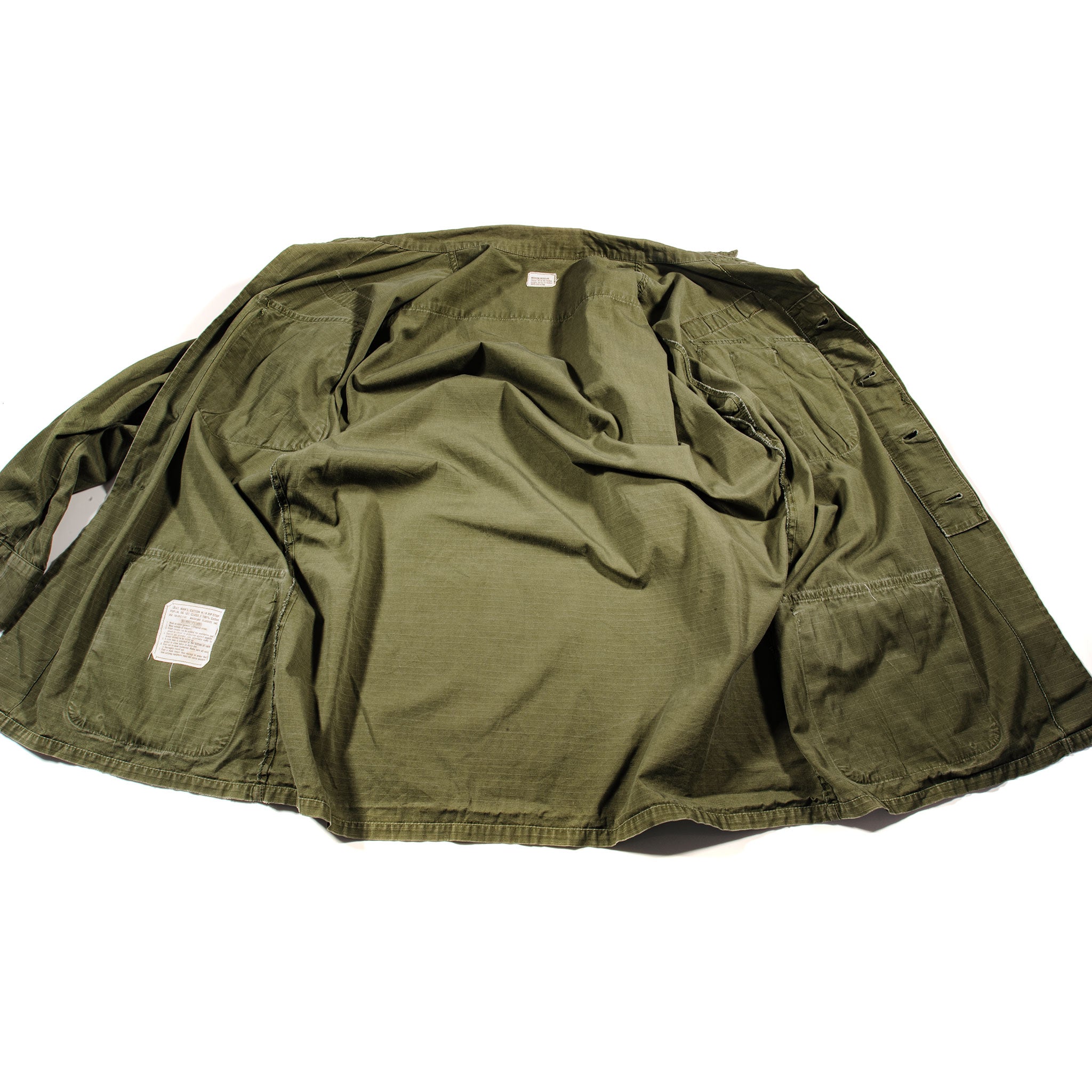 Original U.S. Army 1969 Vietnam War 5th Pattern Tropical Combat Jacket - Lieutenant Quartermaster Utility Ground Force Military Surplus | Vintage Military Collectible & Outdoor Adventure Gear