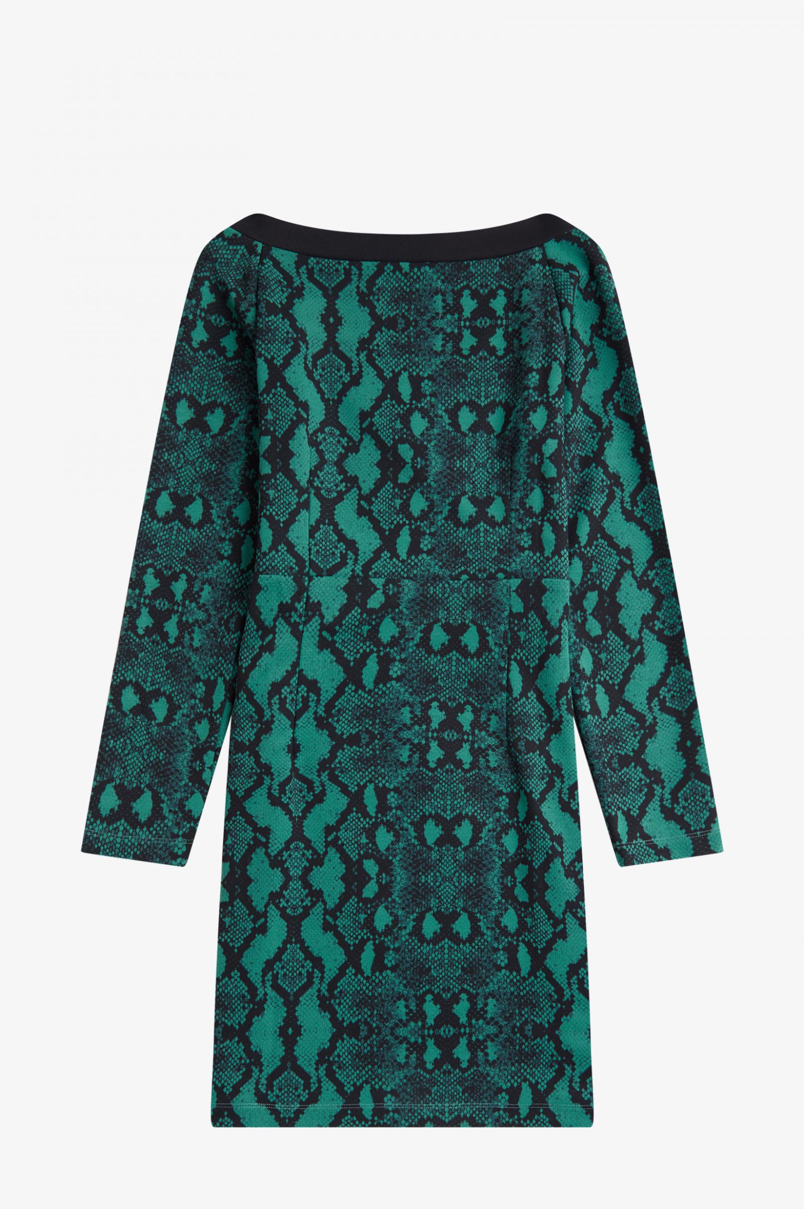 Amy Winehouse Deep Mint Off the Shoulder Snake Print Dress - Sexy Bodycon Dress for Night Out, Club Party, Concert and Special Occasions