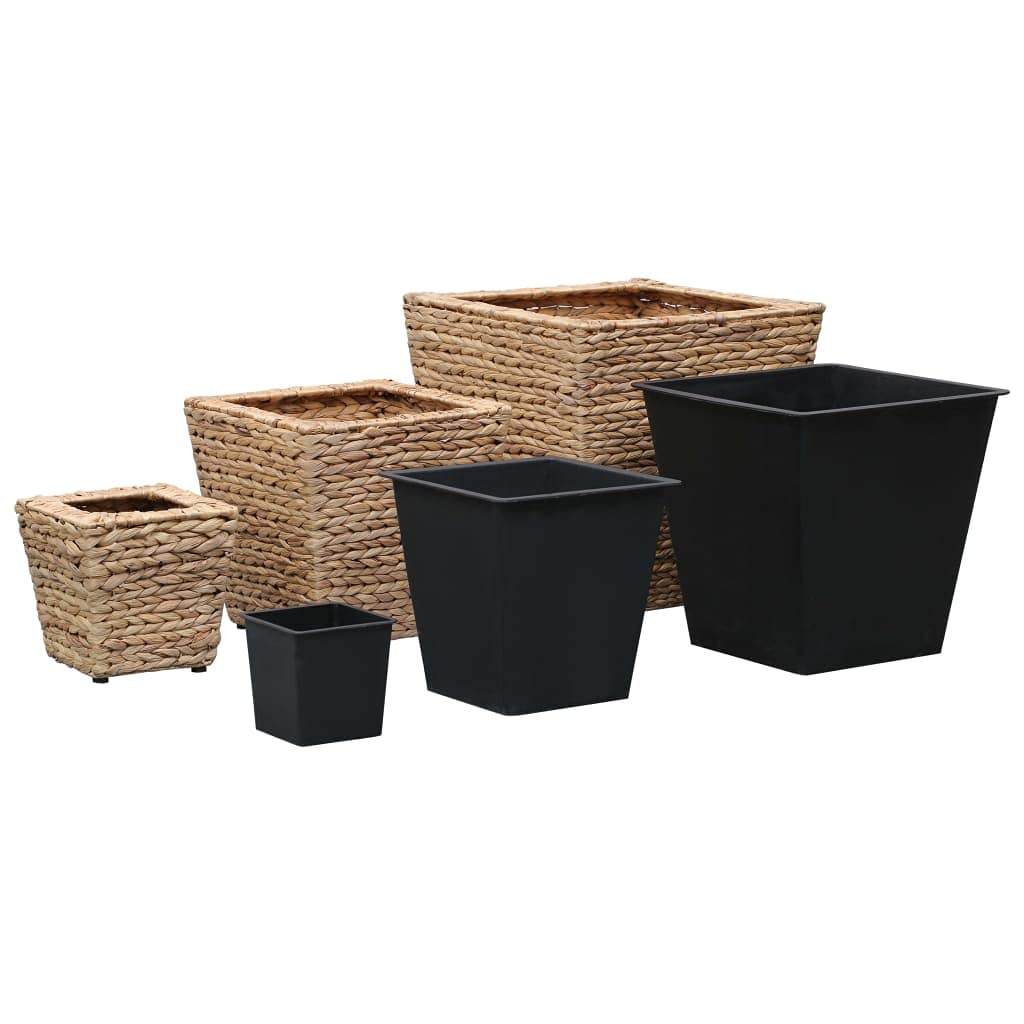 3-Piece Water Hyacinth Garden Raised Beds & Flower Pots - Durable Outdoor Garden Supplies for Planting Vegetables, Herbs & Flowers (Perfect for Patio, Balcony & Backyard Gardening) - Fast Shipping