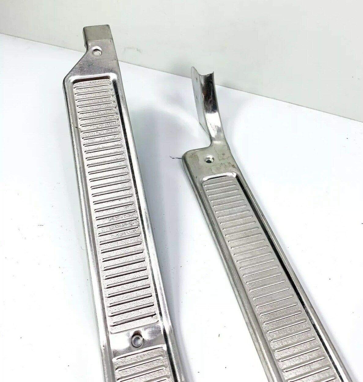 Pair (2) Truck Door Sill Plates Compatible with Ford Pickup Truck 1973-1979 - Heavy Duty Stainless Steel Protection for F100 F150 F250 - Perfect for Off-Roading & Work Site Use