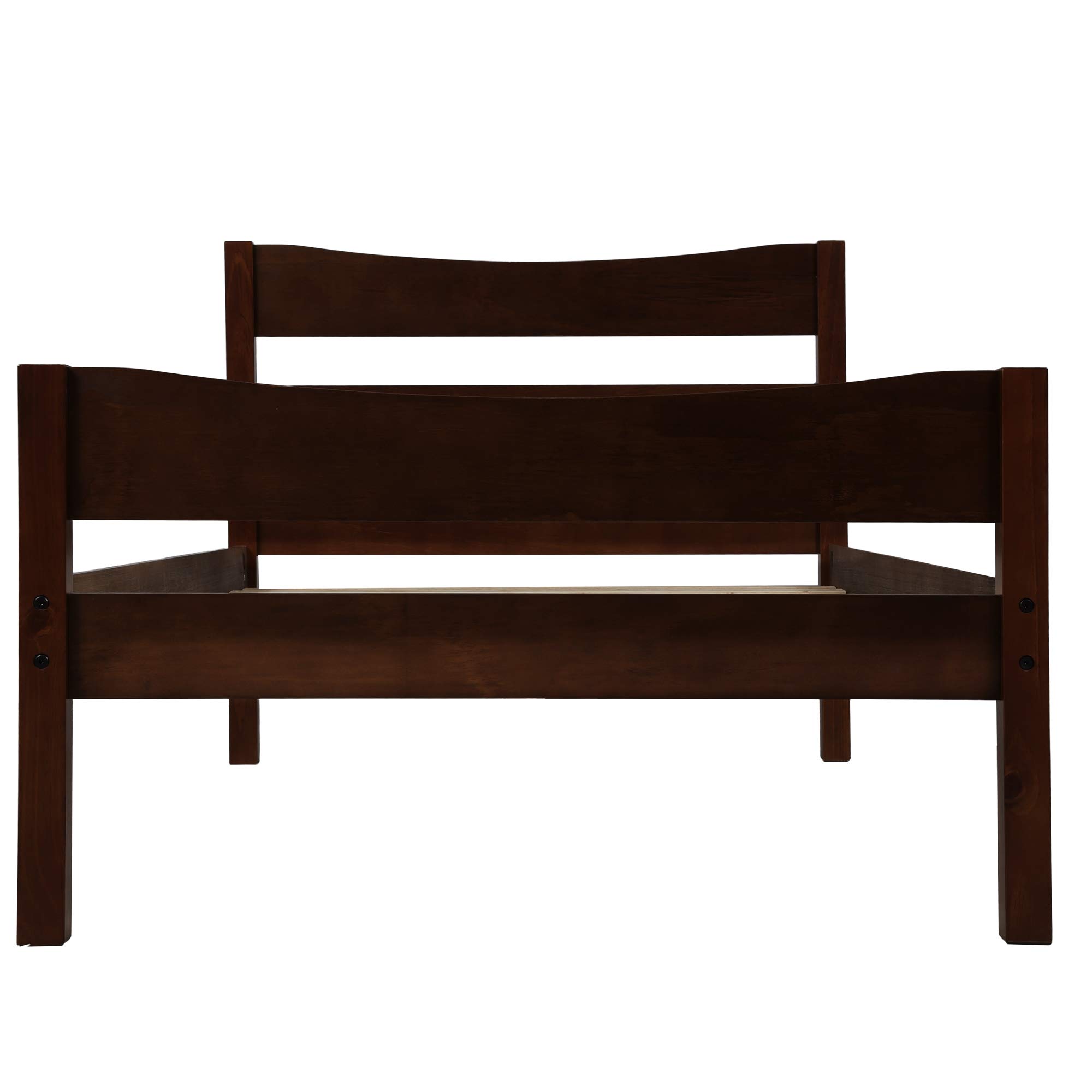 **Merax Solid Wood Twin Bed Frame with Headboard - No Box Spring Needed, Easy Assembly Platform Bed for Kids & Teens - Perfect for Bedrooms, Dorms & Guest Rooms**