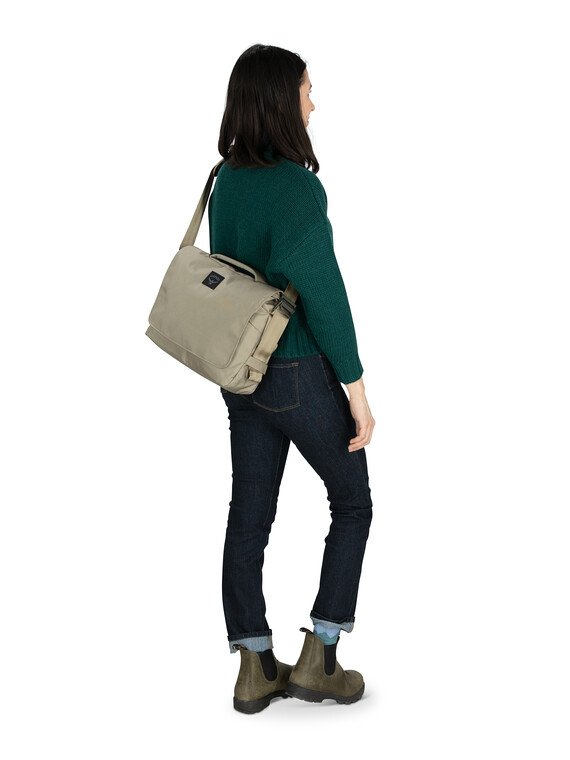 Aeode Messenger Bag in Tan Concrete - Stylish & Durable Crossbody Bag for Men & Women - Perfect for Work, Travel & Everyday Use