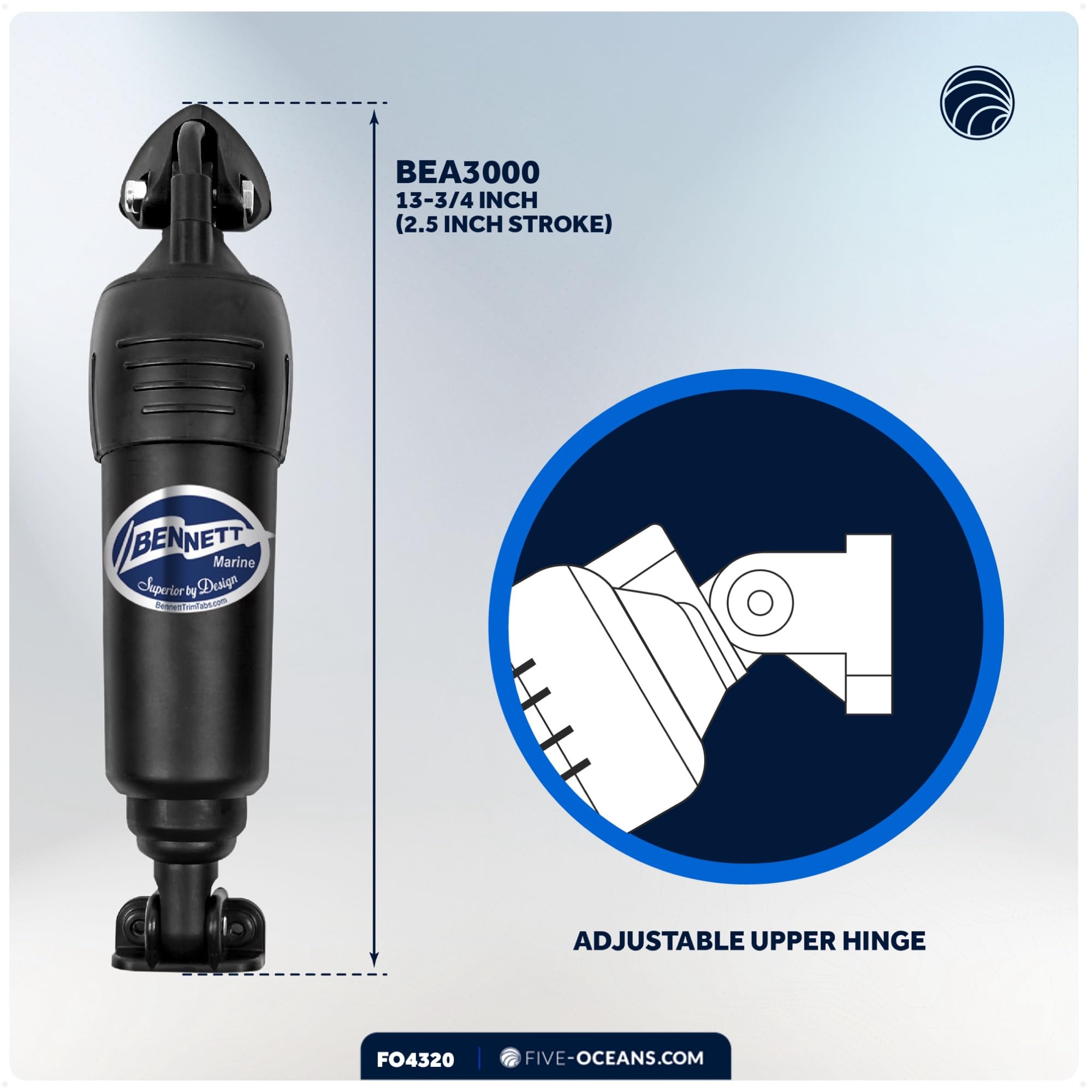 Bennett Marine Bolt Electric Trim Tab System 12