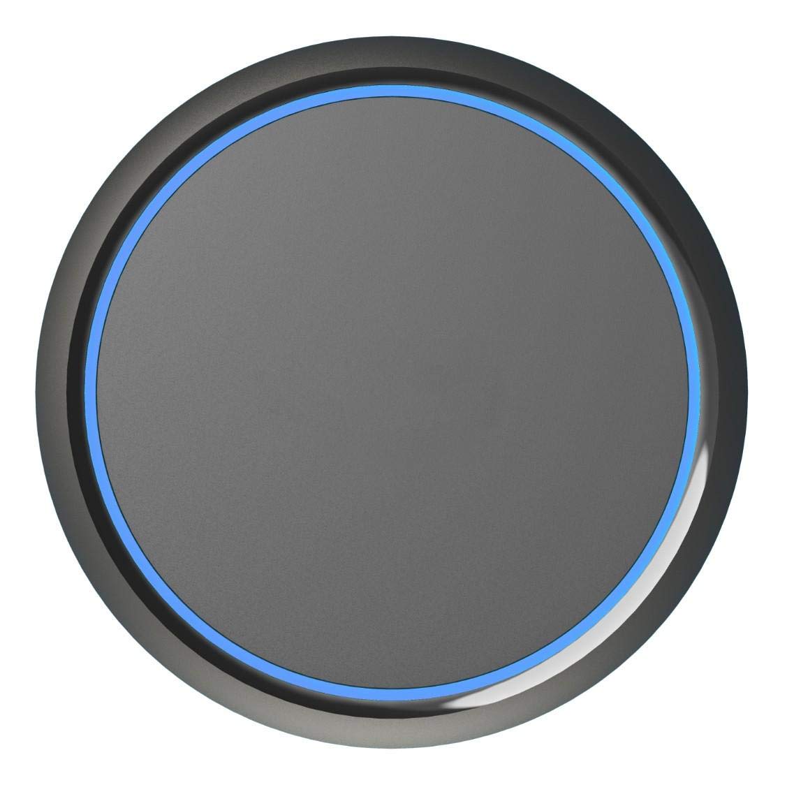 BoxWave SwiftCharge 15W Qi Wireless Charger Compatible with BlackBerry Priv - Fast Wireless Charging Pad with QC3.0 Support, Circular Desktop Charger (Jet Black) - Perfect for Home, Office & Travel