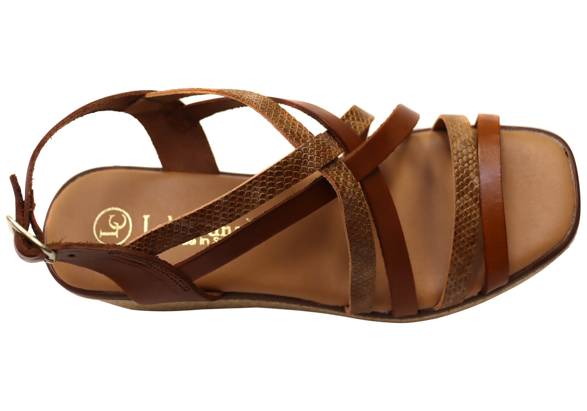 Lola Canales Cathy Women's Spanish Leather Wedge Sandals - Comfortable Summer Casual Shoes for Beach, Vacation & Daily Wear