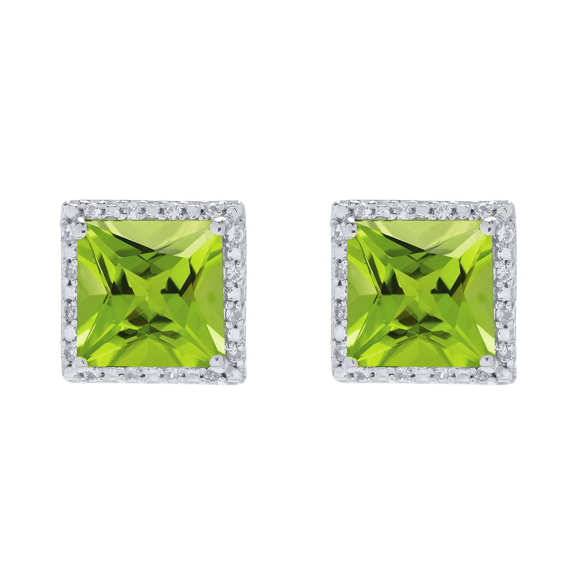 14K Gold Over Sterling Silver Halo Stud Earrings - Elegant & Hypoallergenic Jewelry for Women, Perfect for Weddings, Parties & Everyday Wear