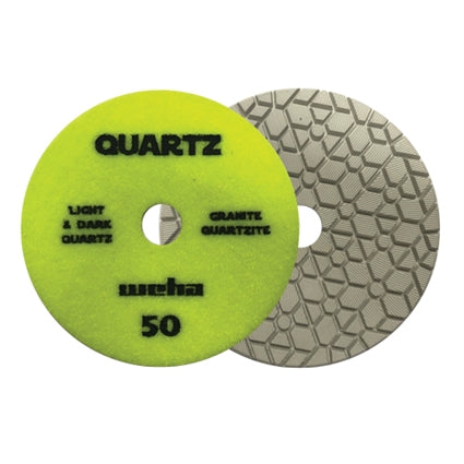 5-Piece Weha Quartz Polishing Pad Set for Stone Countertops - Wet/Dry Use for Granite, Marble, Quartz & Concrete Surfaces - Perfect for Countertop Restoration & DIY Home Improvement Projects