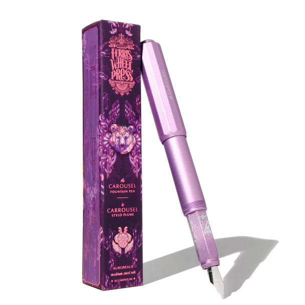 Ferris Wheel Press 2024 Limited Edition Auroreali Aluminum Carousel Fountain Pen - Elegant Writing Instrument for Collectors & Calligraphy Enthusiasts | Perfect for Journaling, Letter Writing & Special Occasions