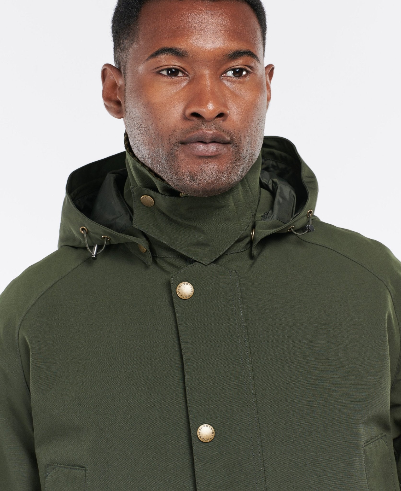 Barbour Waterproof Ashby Jacket for Men - Classic Sage Green Waxed Cotton Coat for Outdoor, Hiking & Countryside Wear