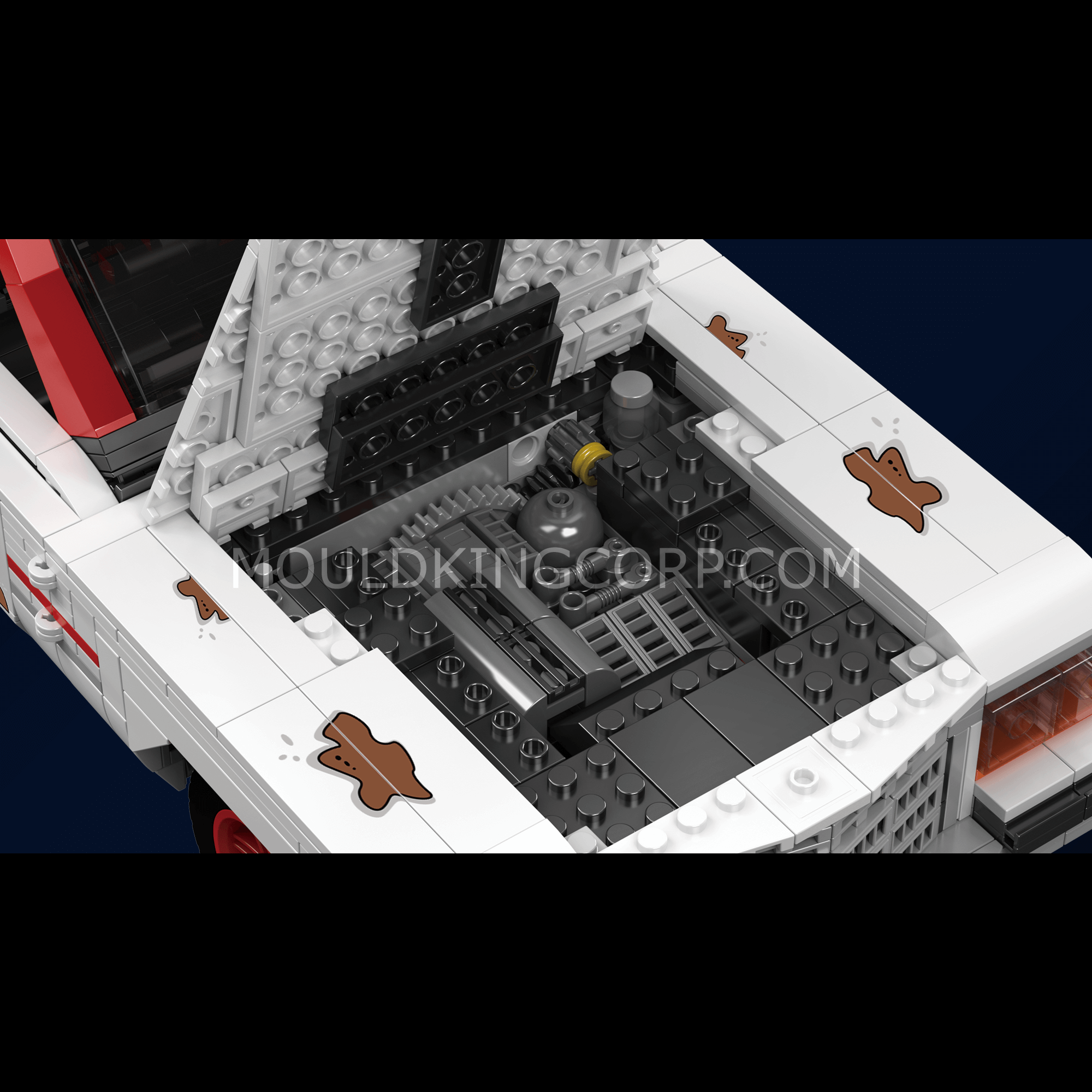 Mould King 10071 Ghost Hunter Bus Model Building Set - 2,468 Piece Construction Toy for Adults & Teens | Haunted House Decor, Halloween Display, Collector's Gift Idea