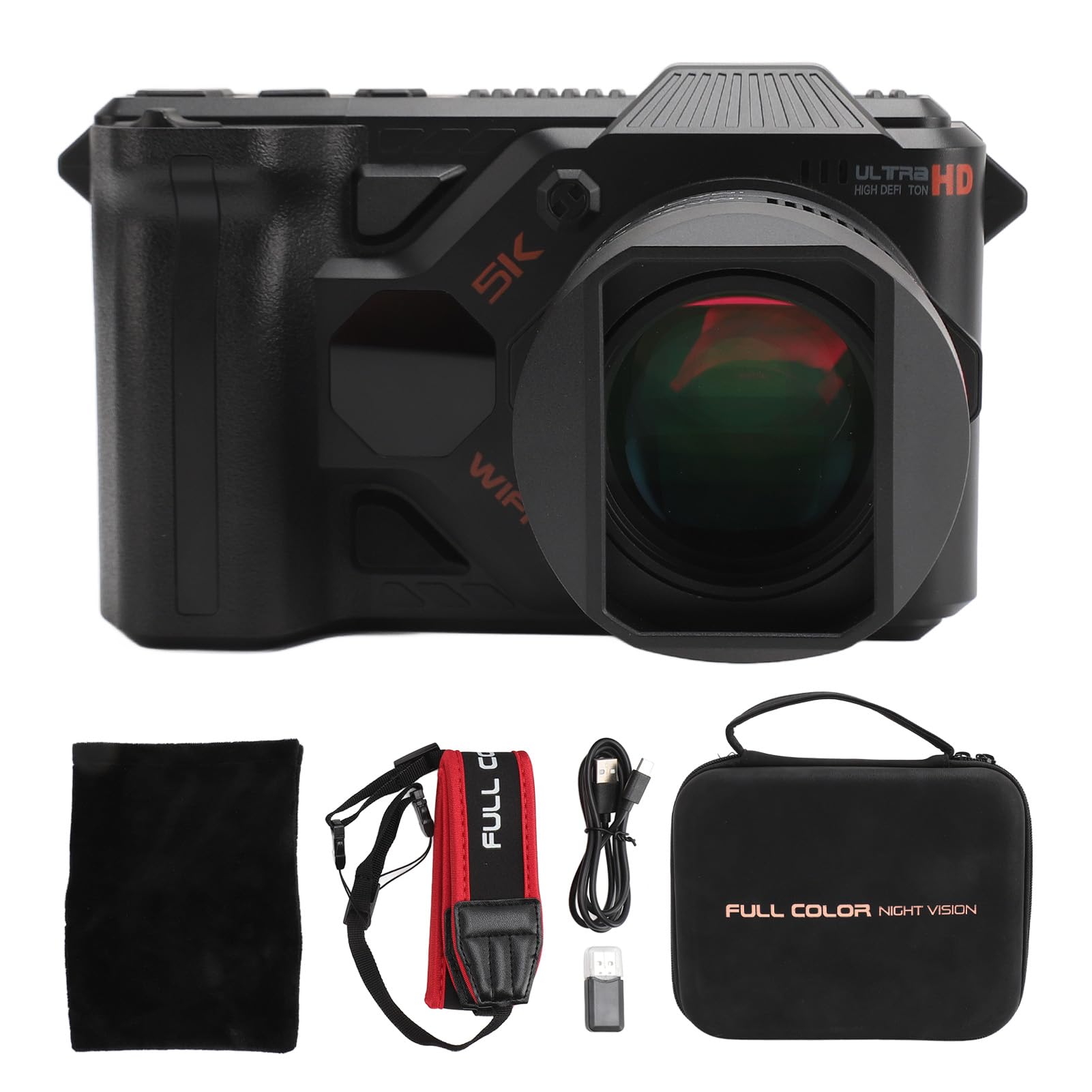 5K Digital Camera 50MP Vlogging Camera with 50X Zoom, 4 Inch LCD Screen, Night Vision & Anti-Shake - Compact Travel Camera for YouTube, TikTok & Outdoor Adventures