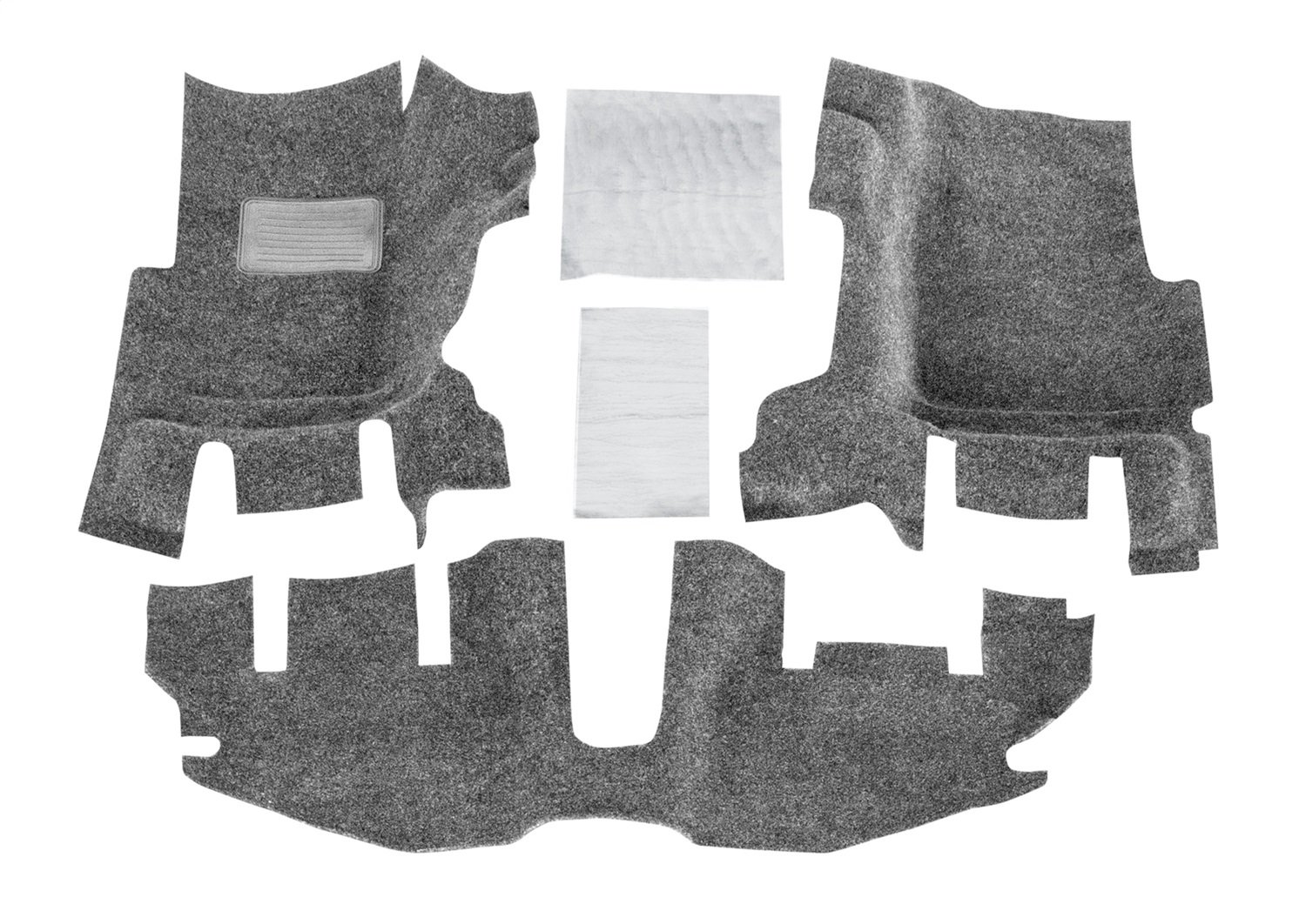 Bedrug Jeep Wrangler TJ/LJ Floor Liners (1997-2006 Models Without Center Console) - 3-Piece Set with Heat Shields in Gray | Durable All-Weather Protection for Off-Road Adventures & Daily Commuting