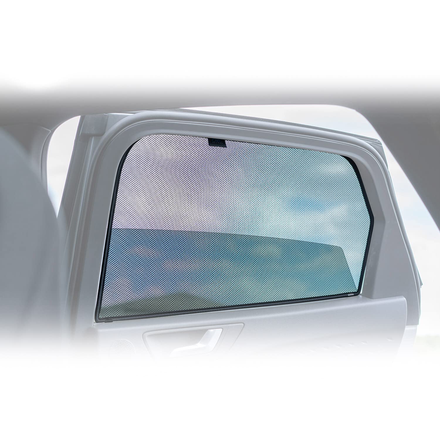 OMAC Side Rear Window Mesh UV Sunshade Curtain for Kia Soul 2014-2019 - Black (2-Piece Set) - Blocks 99% UV Rays & Heat, Perfect for Summer Driving & Car Camping