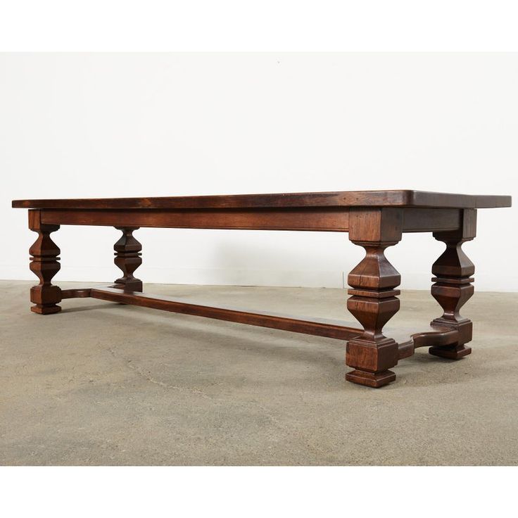 Handmade Farmhouse Trestle Dining Table - Solid Wood Rectangle Kitchen Table for 6-8 People | Rustic Country Style Dining Room Furniture for Family Gatherings & Entertaining