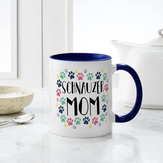 Schnauzer Mom Ceramic Coffee Mug 11 oz (325 ml) - Perfect Gift for Dog Lovers, Ideal for Home, Office & Coffee Breaks