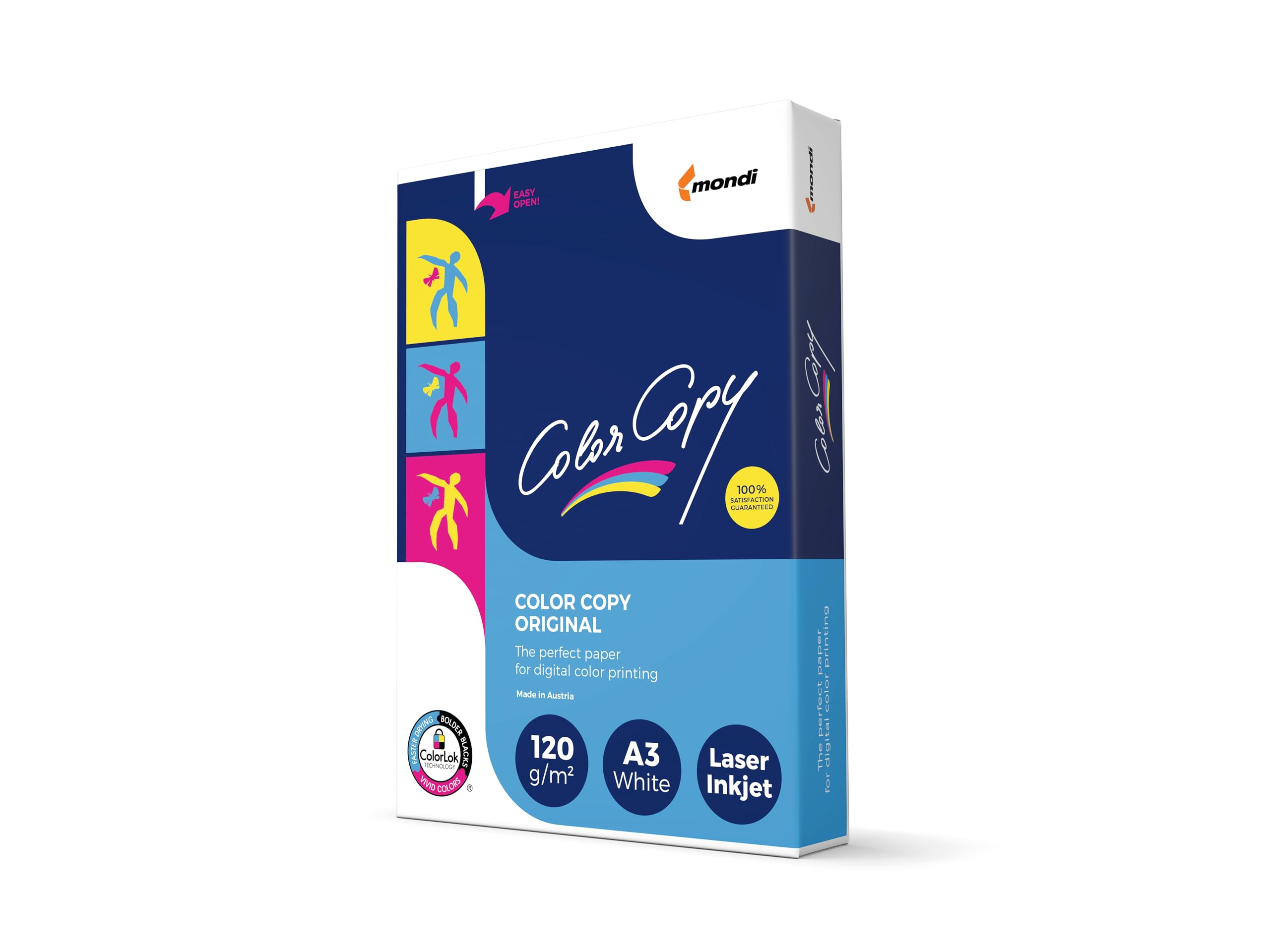 A3 120 GSM White Paper Pack of 250 Sheets - Premium Printer Paper for Office, School, Art Projects & Crafting