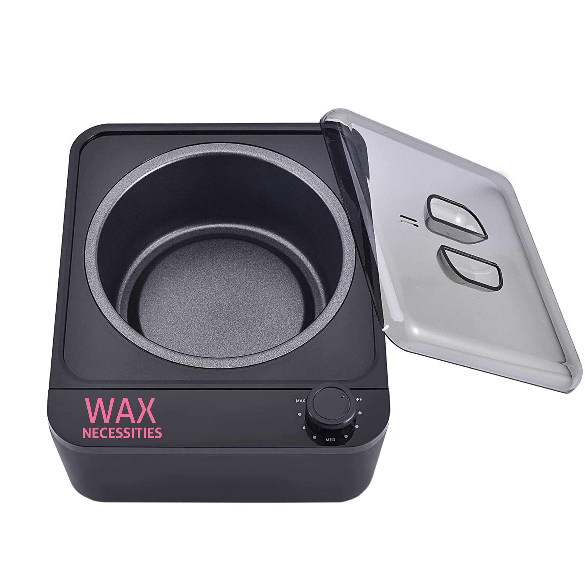 WN-200 Black Hard Wax Beads Heater - 1 lb Capacity for Professional Hair Removal & Spa Use at Home