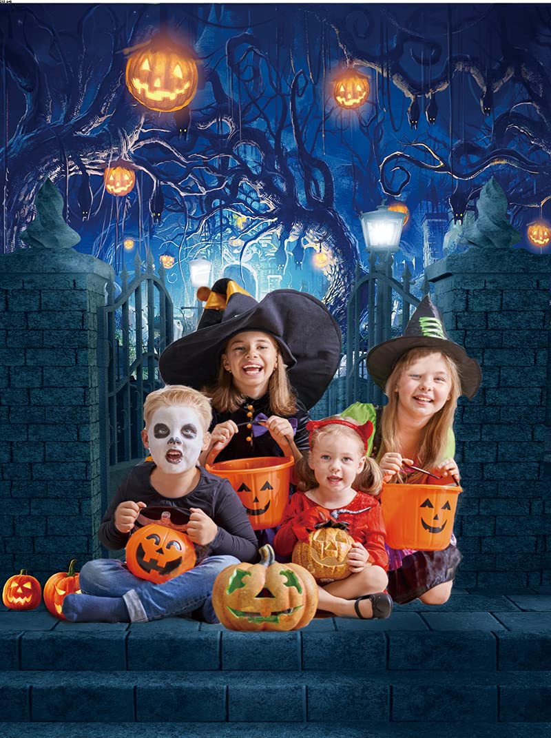 10x10ft Halloween Photography Backdrop - Scary Horror Party Background for Photo Studio, Booth Props & Home Decor (D210) | Perfect for Halloween Parties, Photography Sessions & Spooky Event Decorations