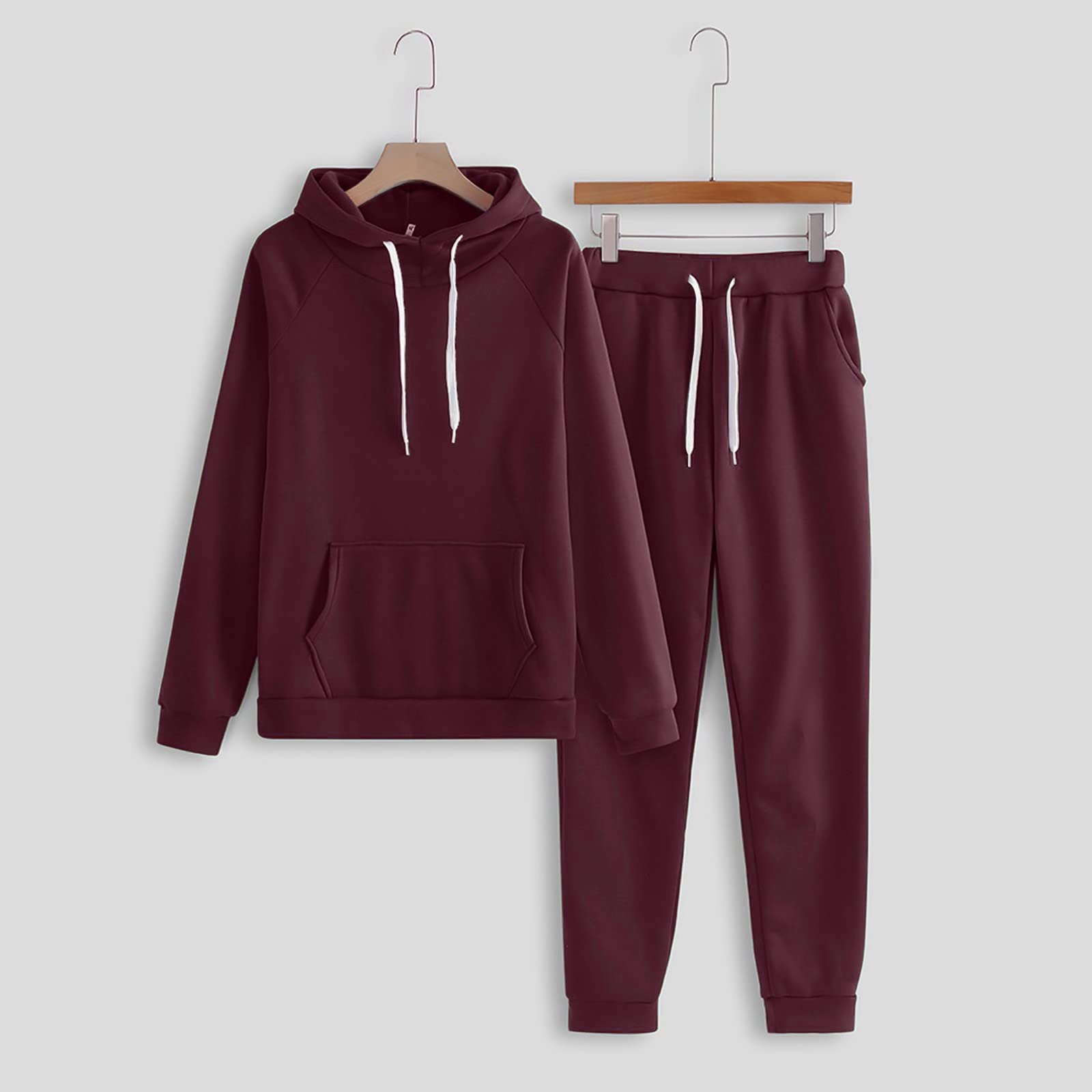 Women's 2-Piece Sweatsuit Set - Fall Casual Hoodie & Jogger Pants Outfit | Lounge Wear, Tracksuit for Women 2024 | Perfect for Home, Gym & Running