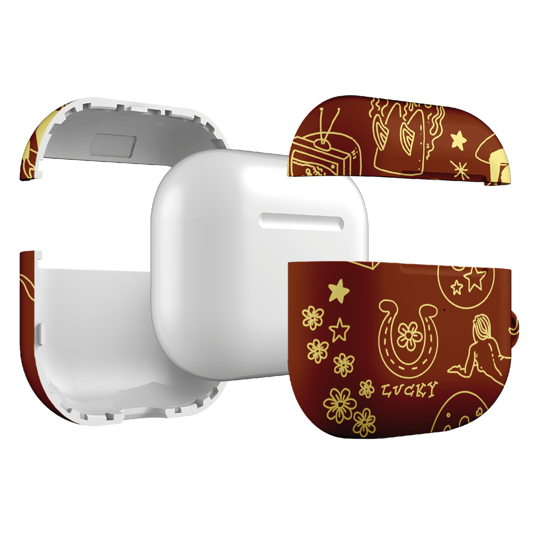 Premium AirPods Case with Flash Chocolate Design - Stylish & Protective Cover for Apple AirPods - Perfect for Travel, Work & Everyday Use