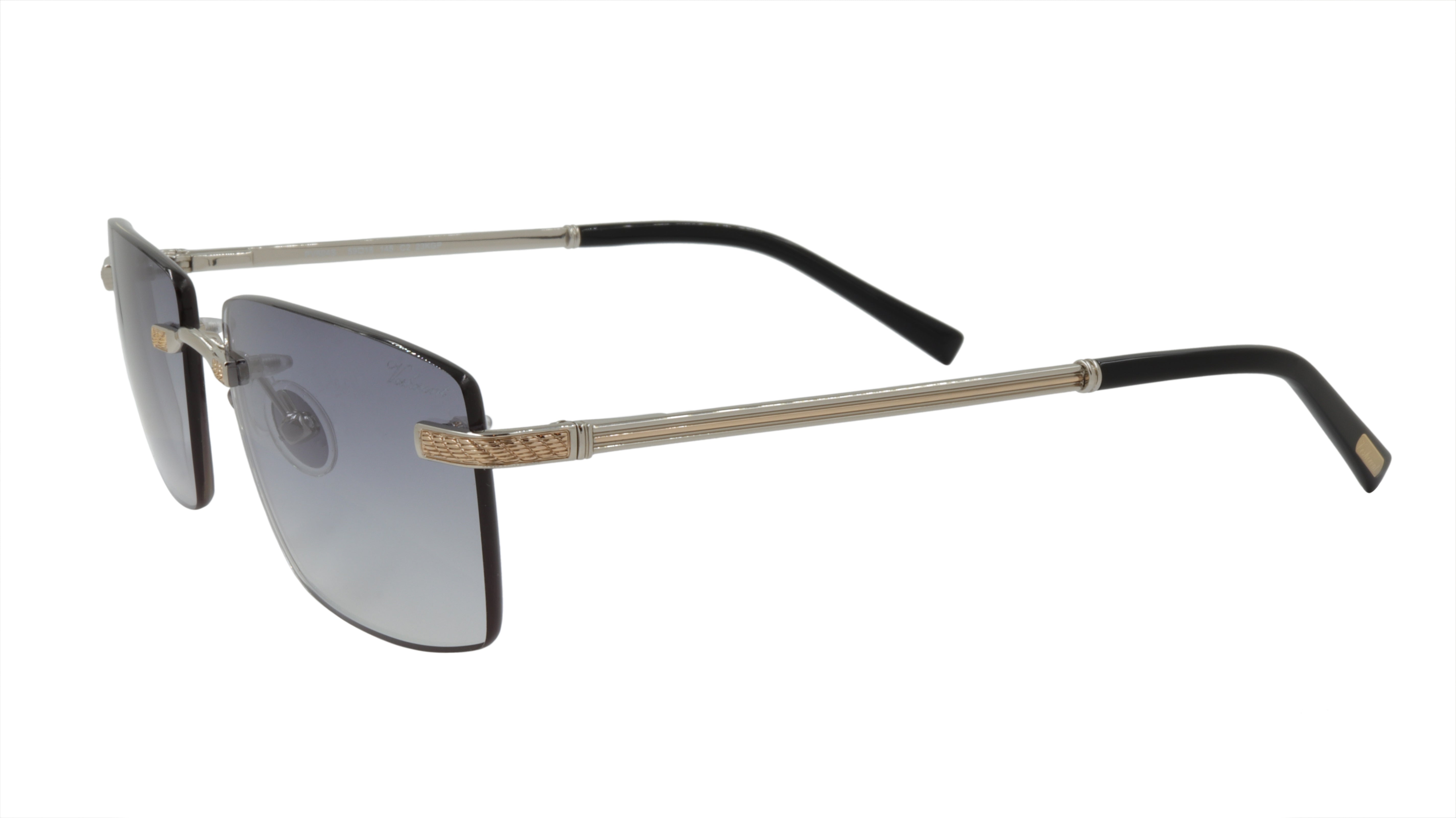 Paul Vosheront Premium Gold Plated Sunglasses - Metal & Acetate Frame with Gradient Lenses - Italy Made PV604S C2 | Perfect for Outdoor Activities, Beach & Fashion