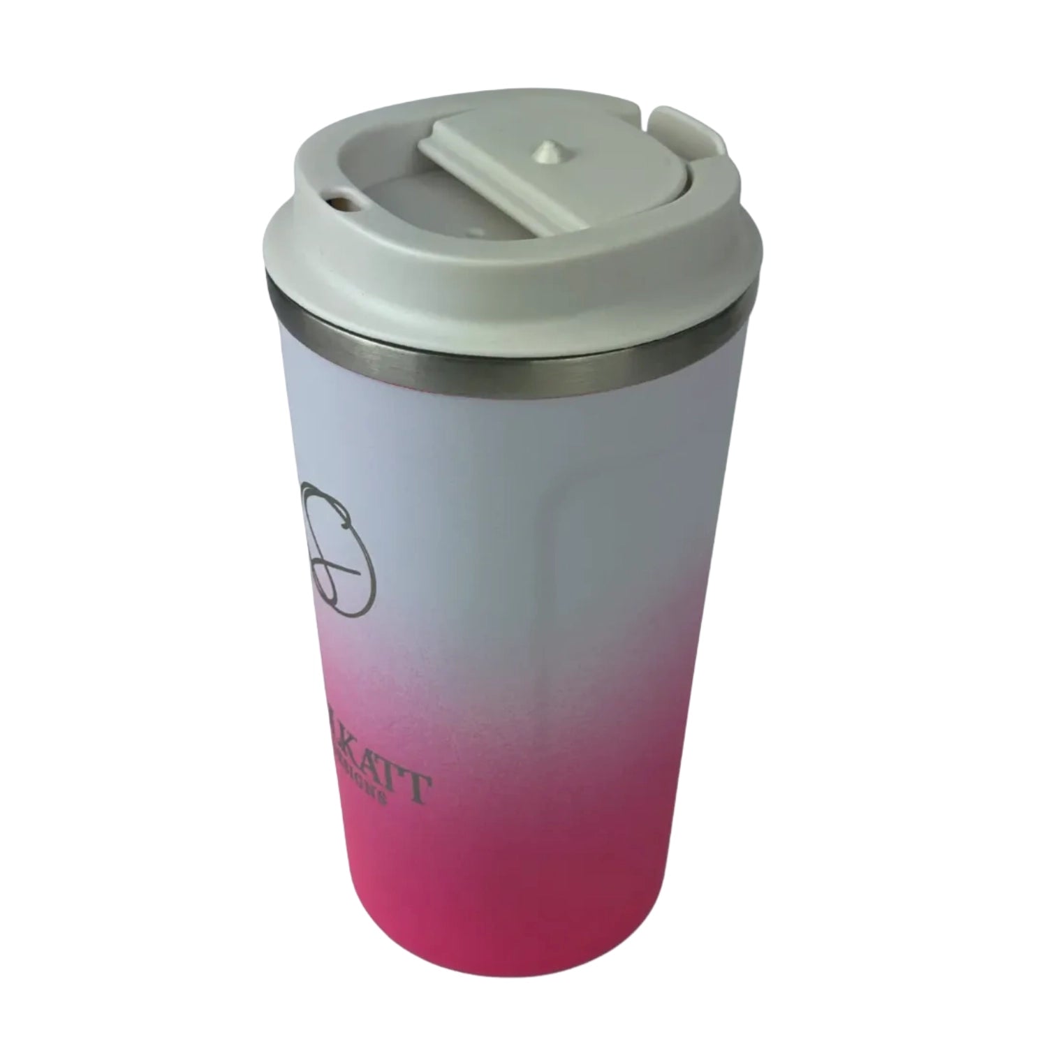 Hot Pink Insulated Travel Coffee Cup - 500ml Stainless Steel Vacuum Flask for Hot & Cold Drinks - Perfect for Commuting, Camping and Office Use