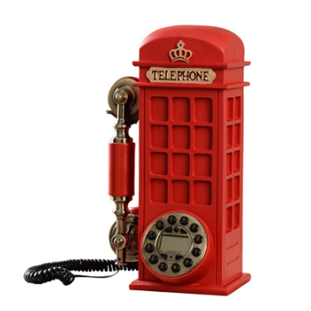 Vintage Retro Rotary Dial Phone - Antique Wired Landline Telephone for Home & Office Decor - Perfect for Vintage Themed Rooms, Film Props, and Gift Ideas