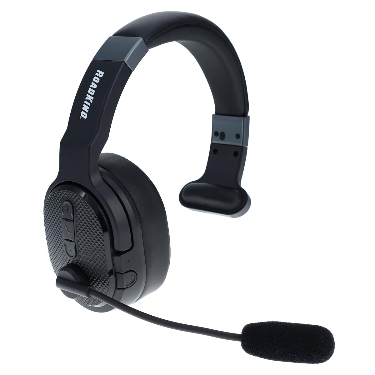 RoadKing RKING4000 Truck Driver Bluetooth Headset - Noise Cancelling Mono/Stereo Wireless Headphones with Advanced ANC Technology (Black) - Perfect for Long-Haul Driving & Hands-Free Calling