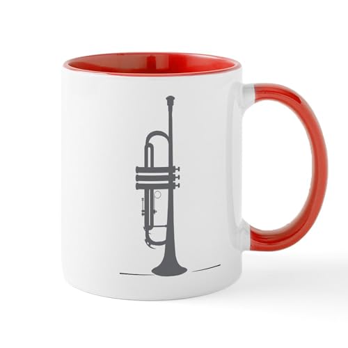 White/Red Inside - Upright Trumpet Mug