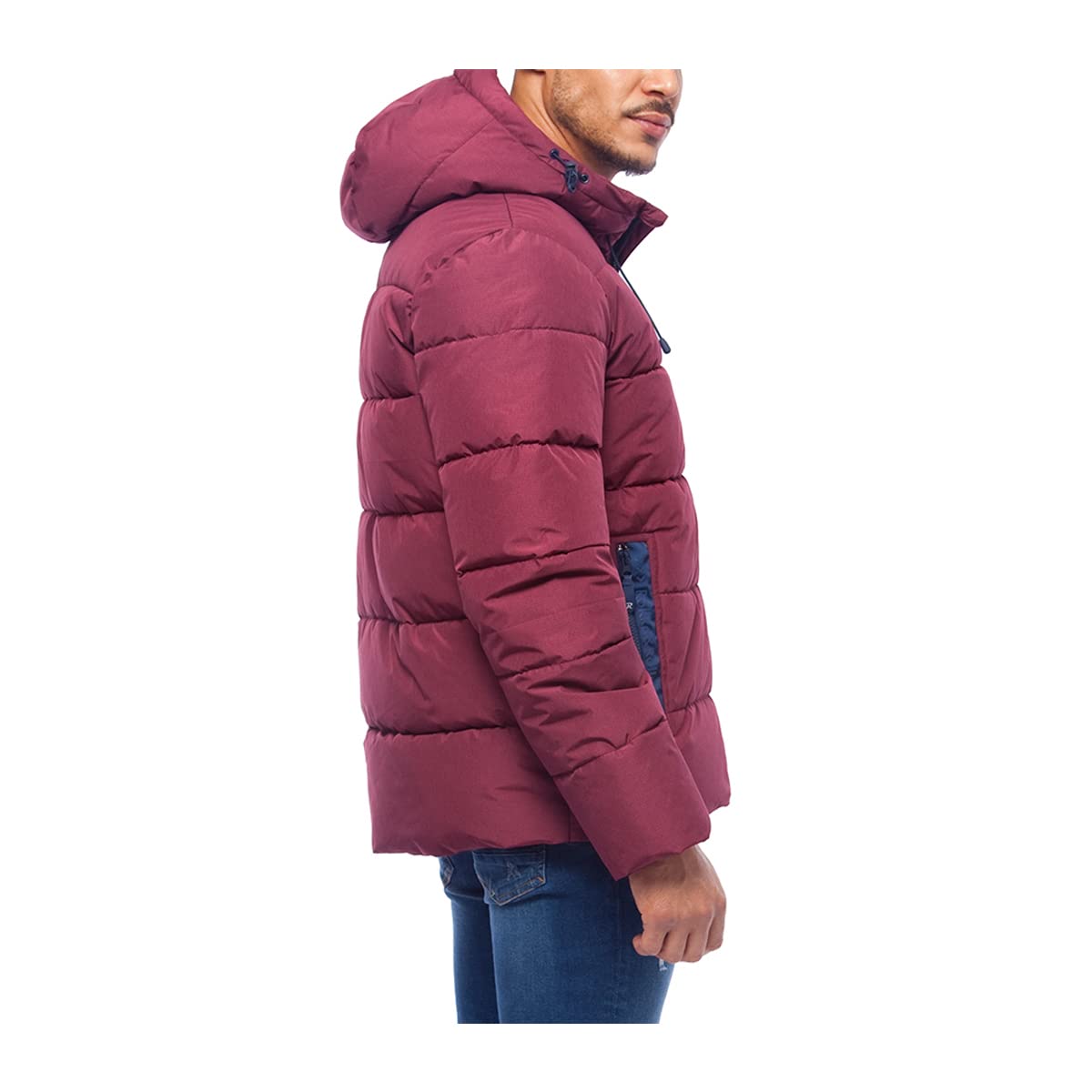 Rokka&Rolla Men's Heavy Duty Winter Puffer Jacket - Thermal Insulated Bubble Coat with Heat Reflective Lining for Extreme Cold Weather - Perfect for Snowboarding, Skiing & Outdoor Adventures