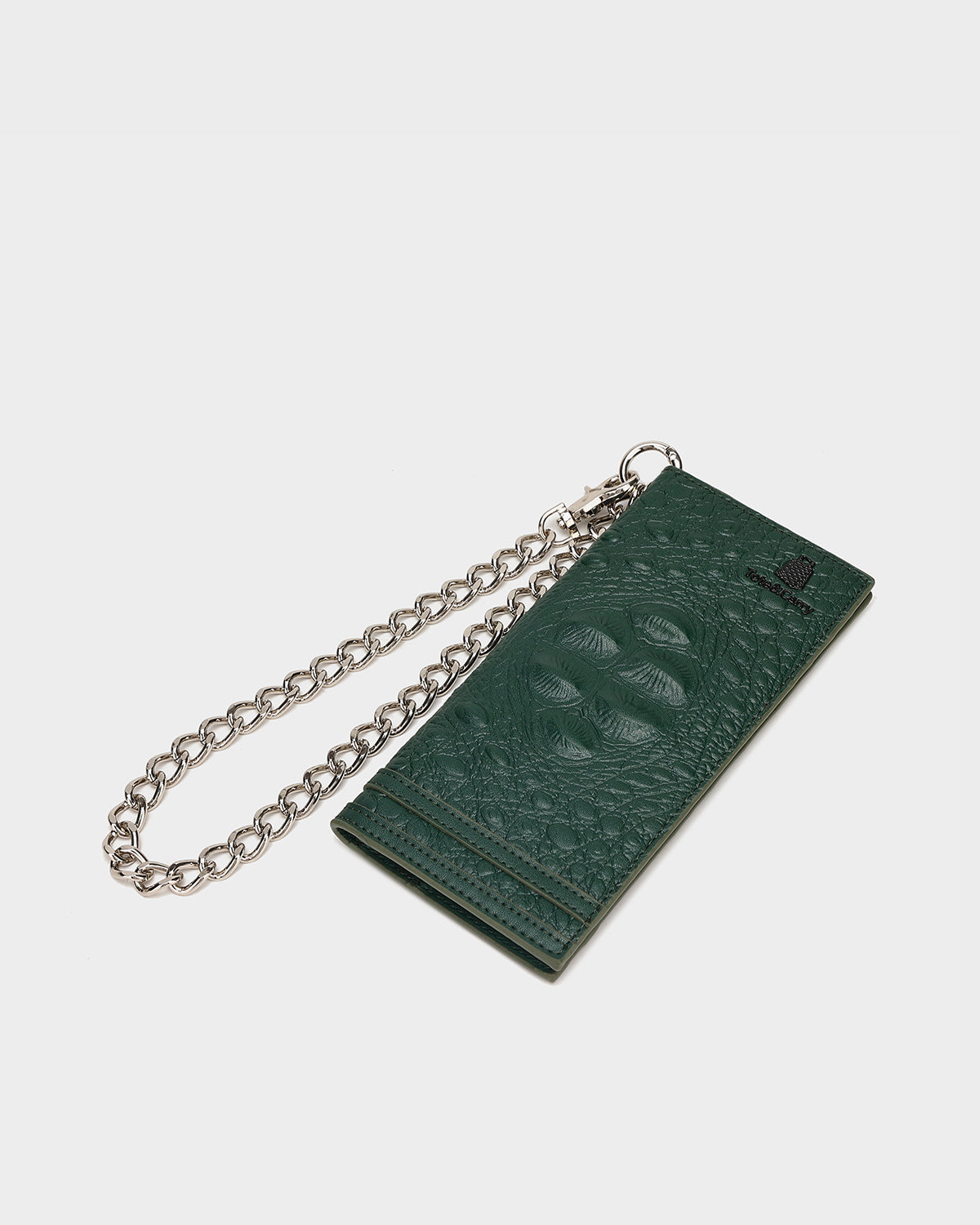 Apollo 2 Chain Wallet for Men - Genuine Leather Emerald Green Bifold Wallet with RFID Blocking | Perfect for Everyday Use, Travel & Business