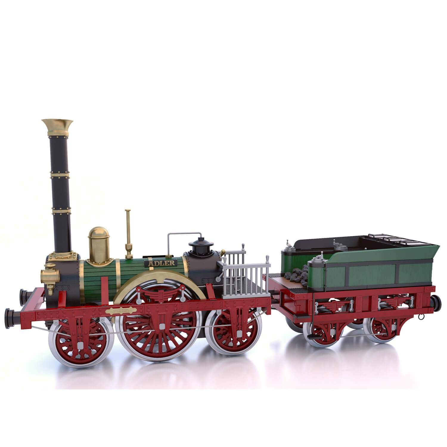 54001 Adler Locomotive 1:24 Scale Model Kit - Premium German Steam Train Building Set for Collectors & Hobbyists | Perfect for Display, Gifts & Railway Enthusiasts