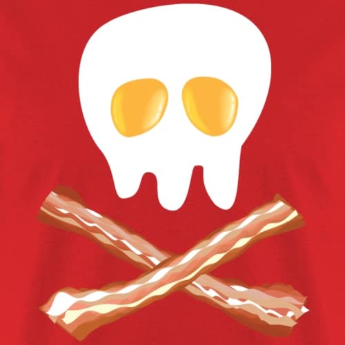 Funny Pirate Men's T-Shirt - Eggs & Bacon Design for Casual Wear