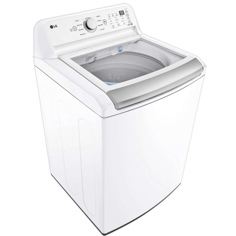 LG WT7155CW 4.8 Cu. Ft. Mega Capacity Top Load Washing Machine with 4-Way Agitator & TurboDrum Technology - Perfect for Large Families, Heavy Laundry Loads and Energy-Efficient Home Use
