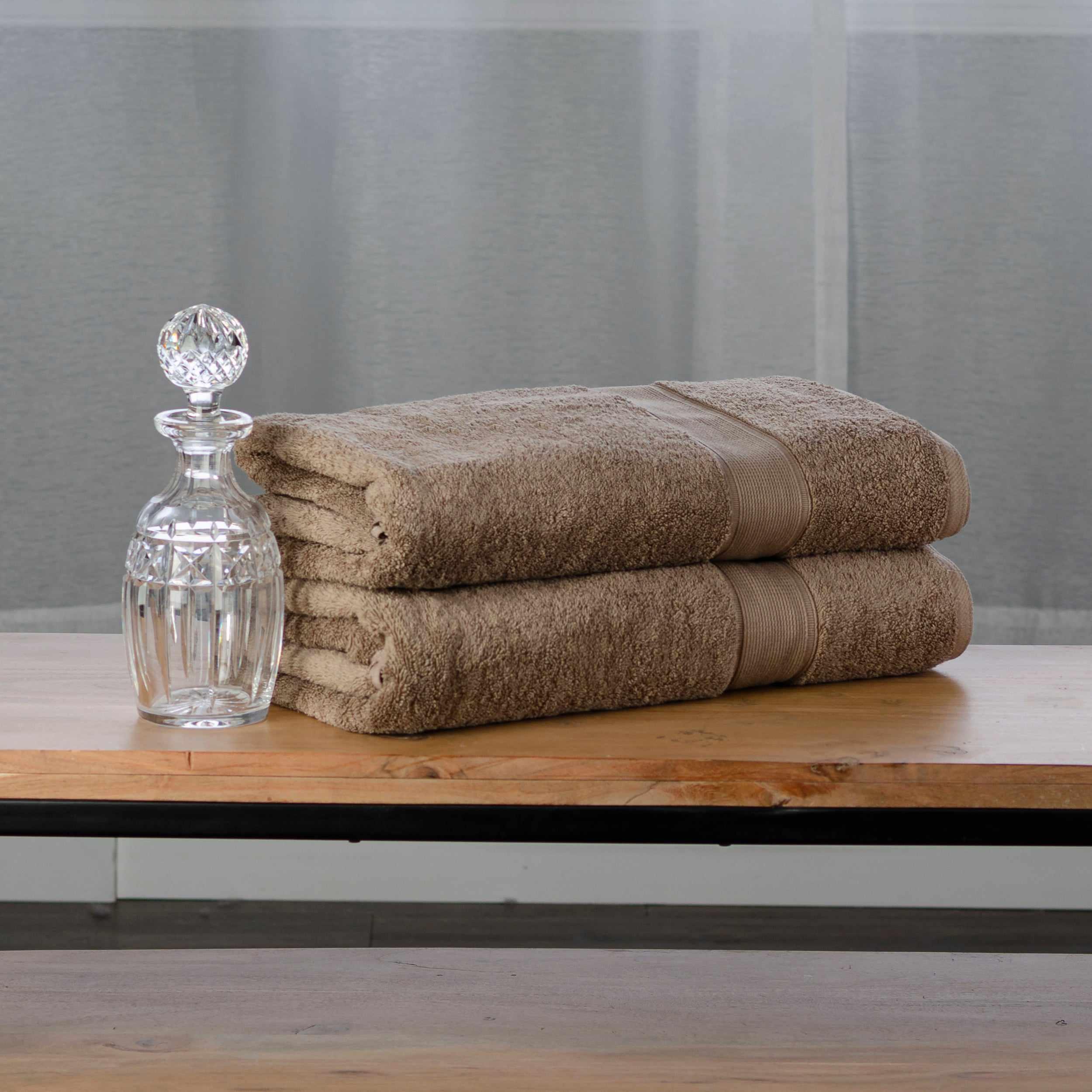 Premium Organic Cotton 650 GSM 2-Piece Bath Sheet Set - Ultra Soft & Absorbent Luxury Towels for Spa, Hotel & Home Bathroom