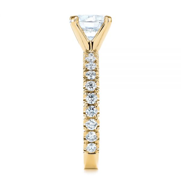 Classic Diamond Engagement Ring Setting - EC053 | Solitaire Prong Setting for Round Cut Diamonds | Perfect for Proposals, Weddings & Anniversaries