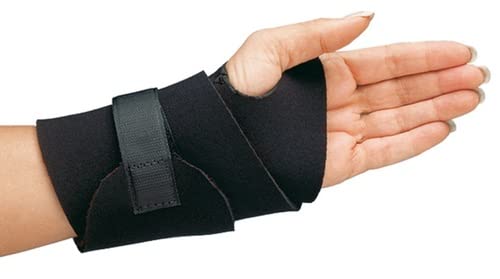 Comfort Cool Wide Wrist Wrap Support Brace - Black | Breathable & Adjustable for Carpal Tunnel, Arthritis & Workout Recovery | Ideal for Typing, Gaming & Sports