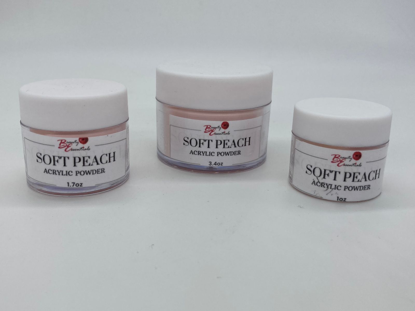 BE COVER Acrylic Powder - Soft Peach Nude Dip Powder for Nails | Perfect for DIY Manicures, Salon Nail Extensions & At-Home Nail Art