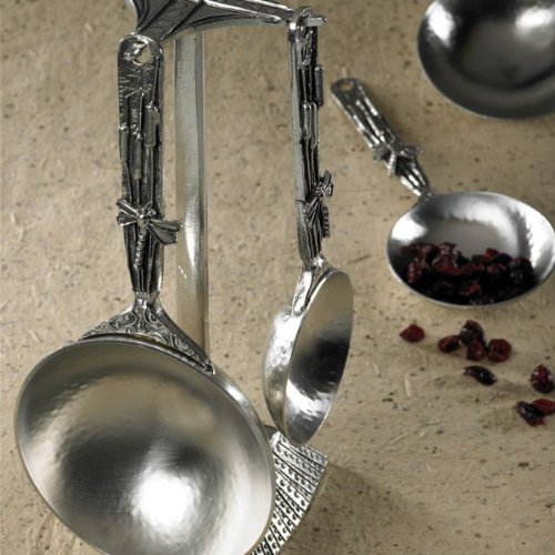 Premium Dragonfly Pewter Measuring Cups Set by Crosby & Taylor - Elegant Kitchen Measuring Tools for Baking & Cooking - Perfect Gift for Home Chefs & Bakers