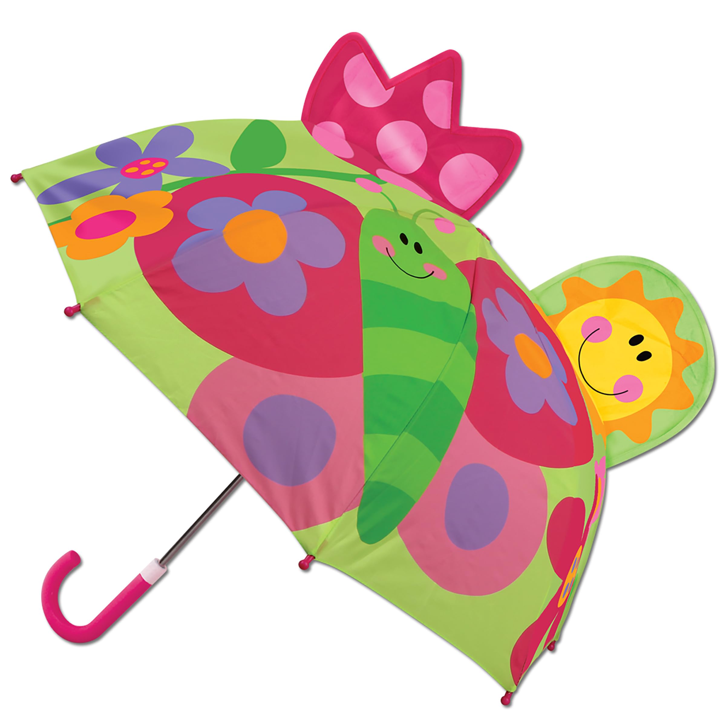 Stephen Joseph Kids' Rain Umbrella - Safe Pinch-Free Design for Outdoor Play