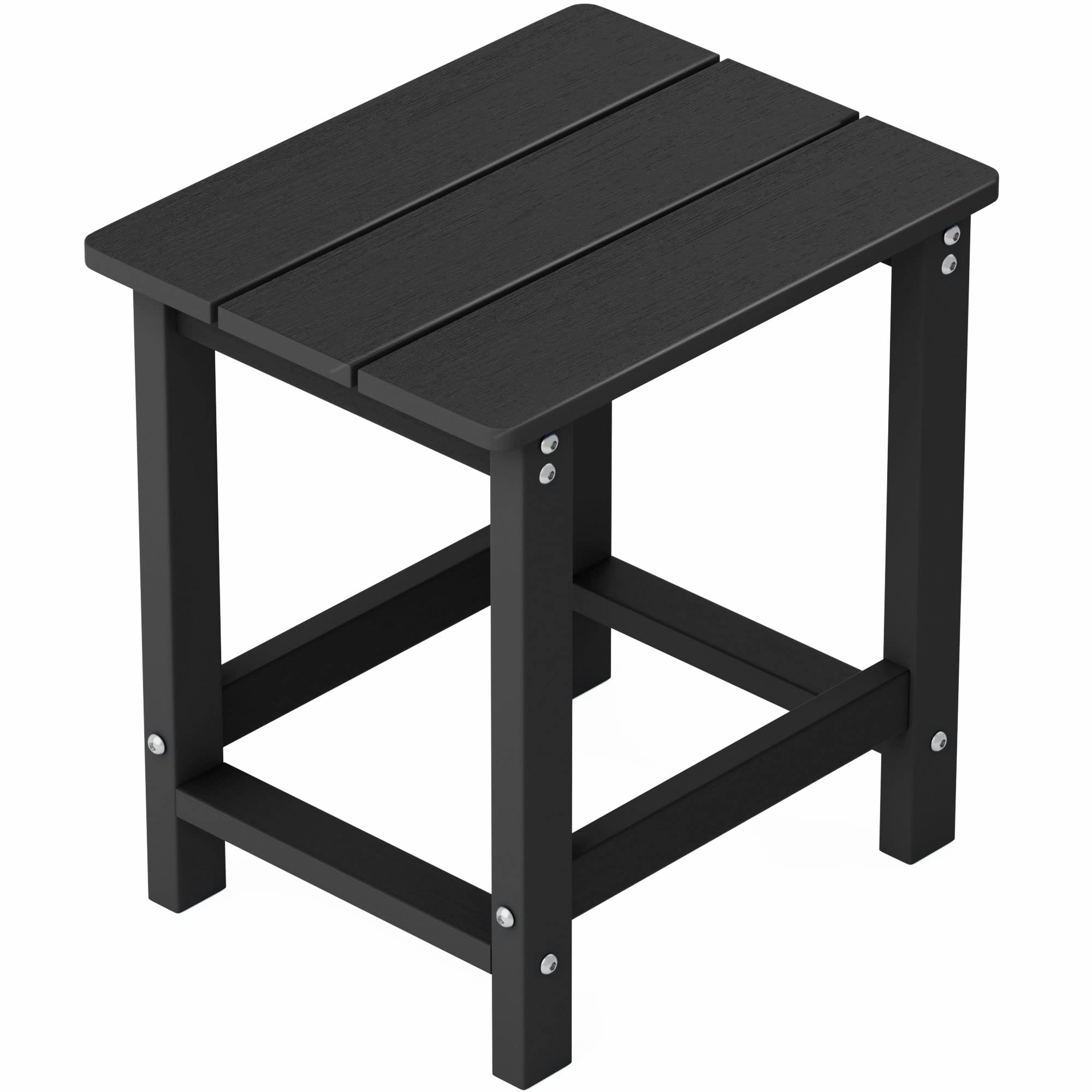 Weather-Resistant MXIMU Outdoor Adirondack Square Side Table - Durable Patio End Table for Backyard, Pool, Porch & Indoor Use - Perfect for Relaxing, Entertaining & Decorating
