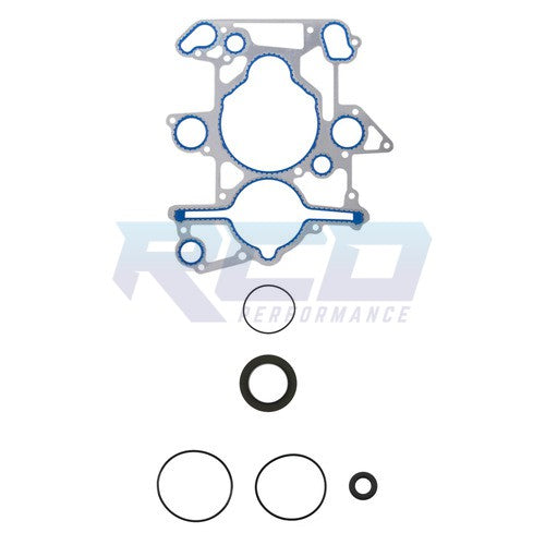 Fel Pro 2003-2010 Ford 6.0L Power Stroke Timing Cover Gasket Set with Front Seal - Replacement Engine Gasket Kit for Diesel Trucks, SUVs & Work Vehicles