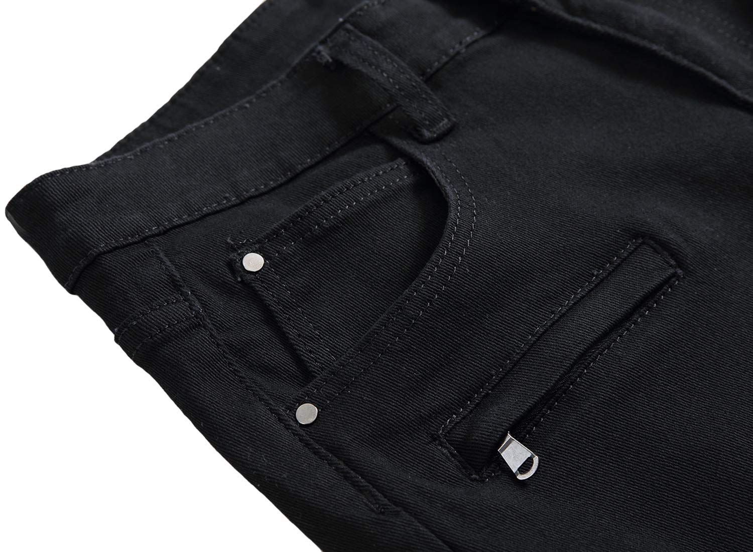 Baylvn Men's Slim Fit Ripped Denim Shorts - Casual Printed Summer Jeans for Beach, Travel & Outdoor Activities