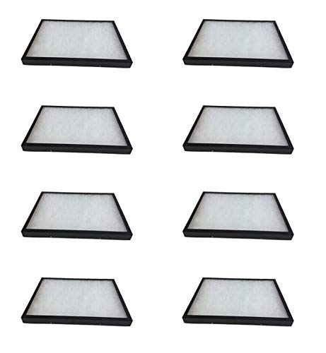 8 Pack of Riker Display Cases 14 x 20 x 1.25 Inches - Premium Shadow Box for Collectibles, Arrowheads, Coins, Insects & Memorabilia - Perfect for Home Decor, Museum Display & Gift Presentation