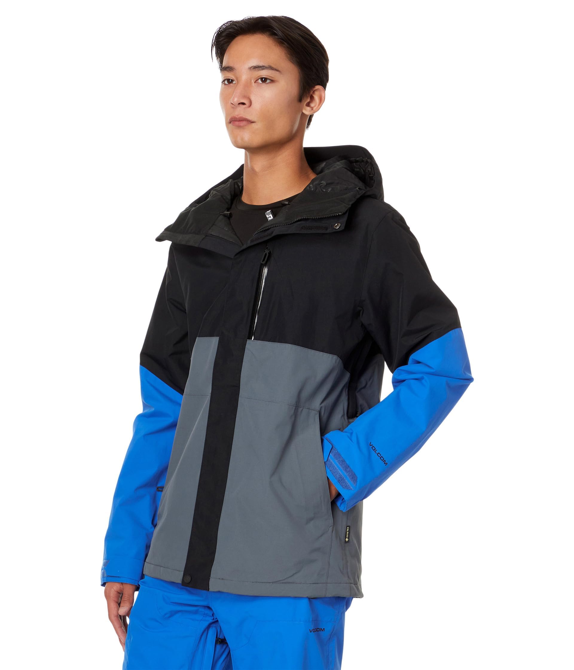 Volcom Men's Insulated GORE-TEX® Electric Blue Jacket - Waterproof Winter Coat for Snowboarding, Skiing & Outdoor Activities (Size Small)