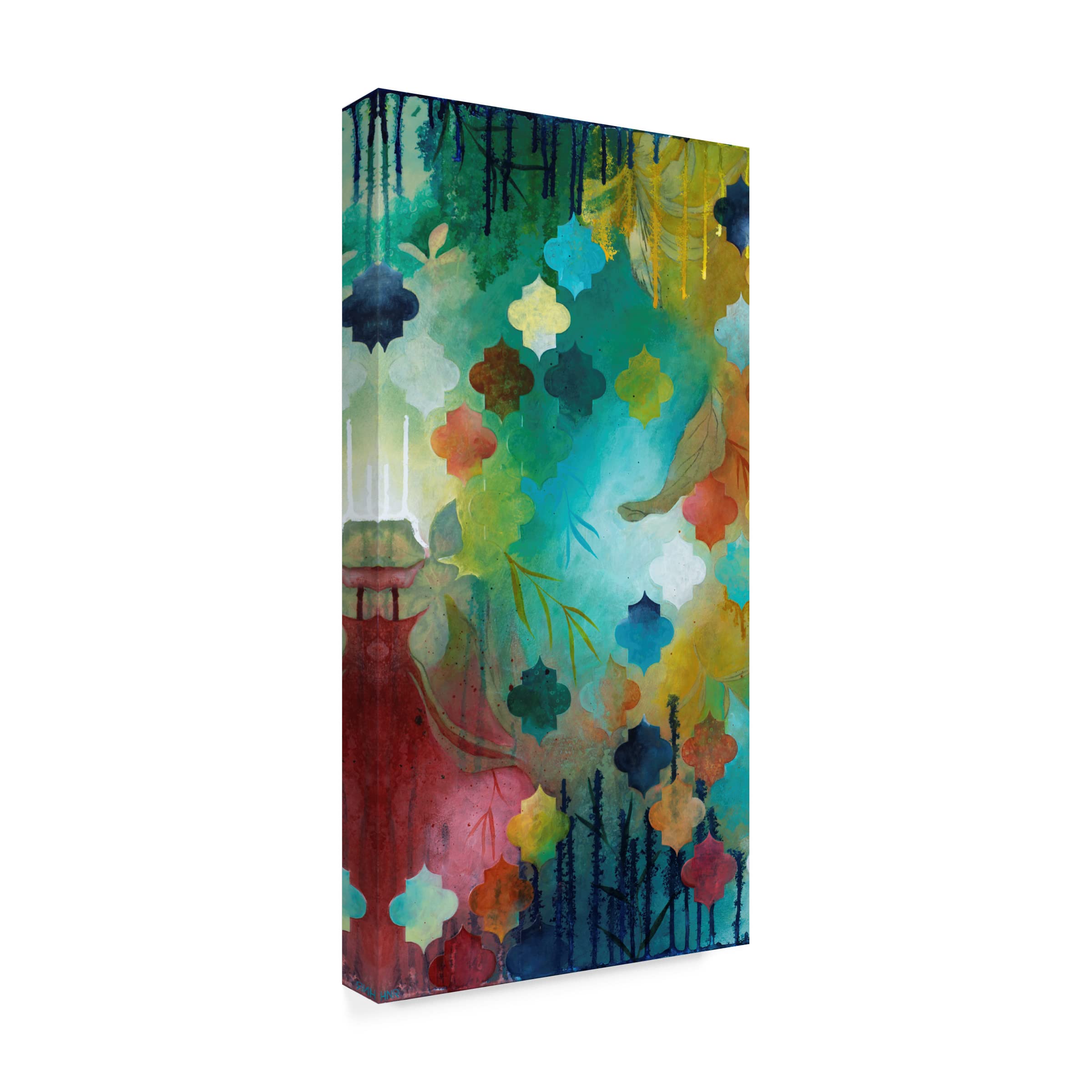 Heather Robinson 'Exoticism I' Canvas Wall Art Print - Tropical Boho Home Decor for Living Room, Bedroom & Office