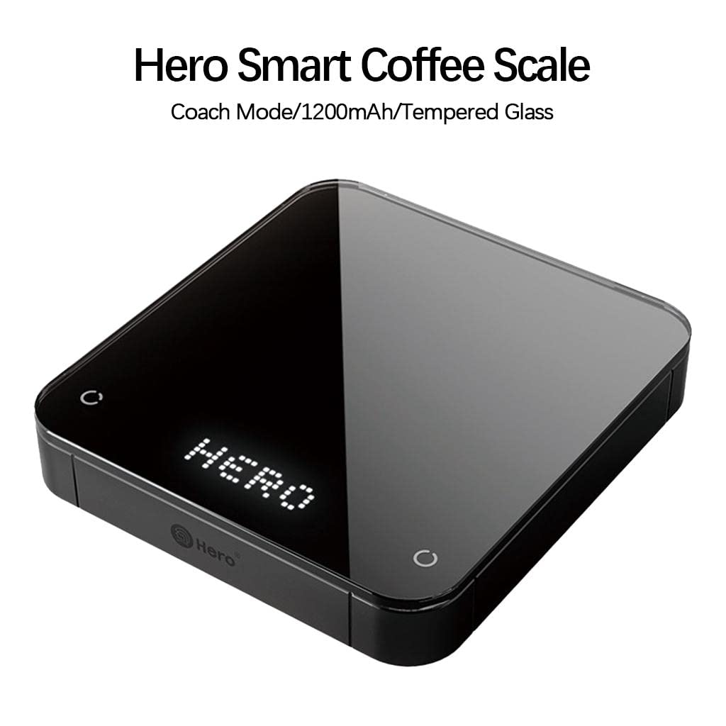Rechargeable Digital Kitchen Scale with USB Charging, LED Display & Timer - Precise Measuring for Baking, Cooking & Portion Control (Black) - Perfect for Home, Kitchen & Food Prep