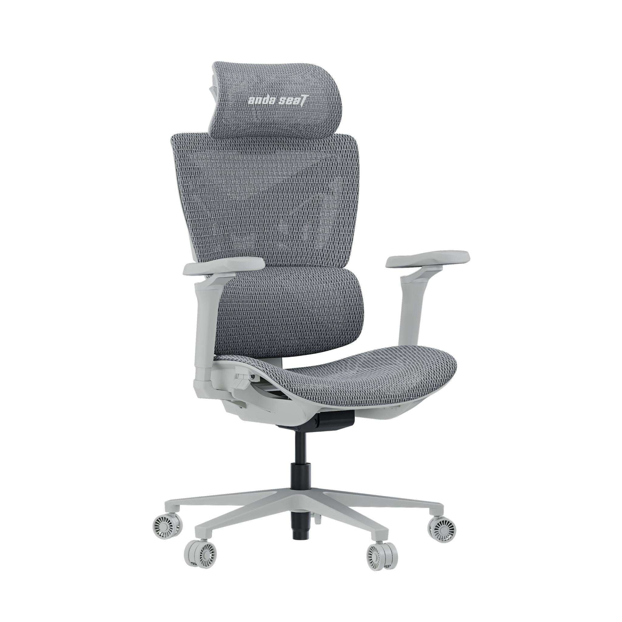 Anda Seat X Air Pro Ergonomic Gaming Chair with Breathable Mesh Back - Ash Grey - Perfect for PC Gaming, Office Work, and Long Hours of Comfortable Sitting
