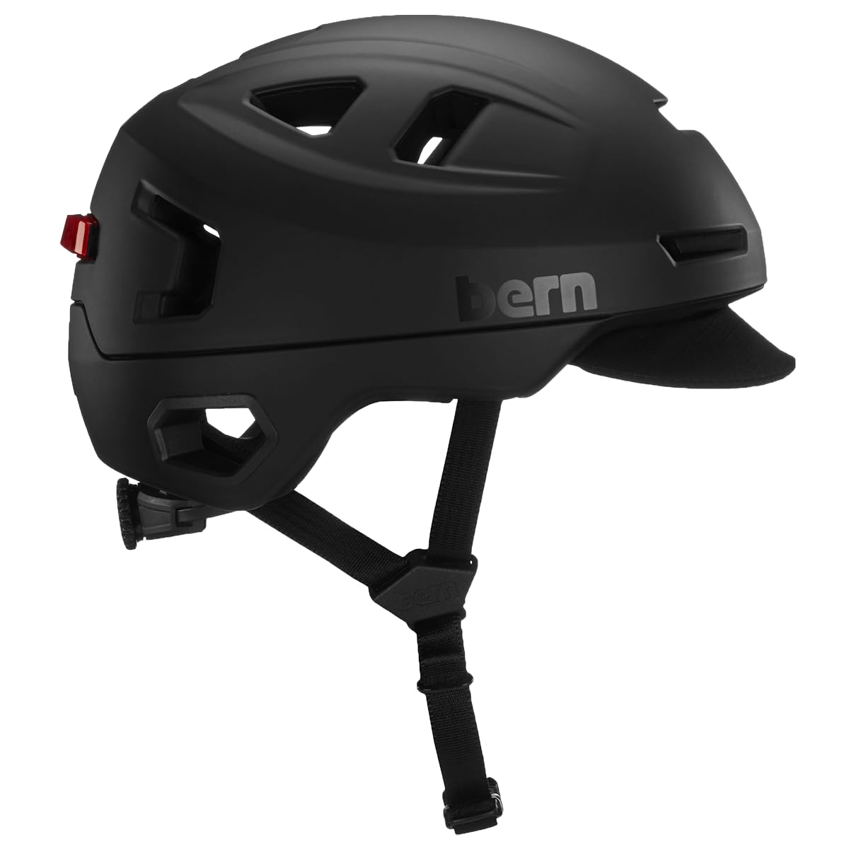 Bern Hudson Commuter Bike Helmet with MIPS Technology - Certified for E-Bikes & Cycling Safety - Integrated LED Rear Light & U-Lock Compatible - Perfect for Urban Commuting & Electric Bike Riders