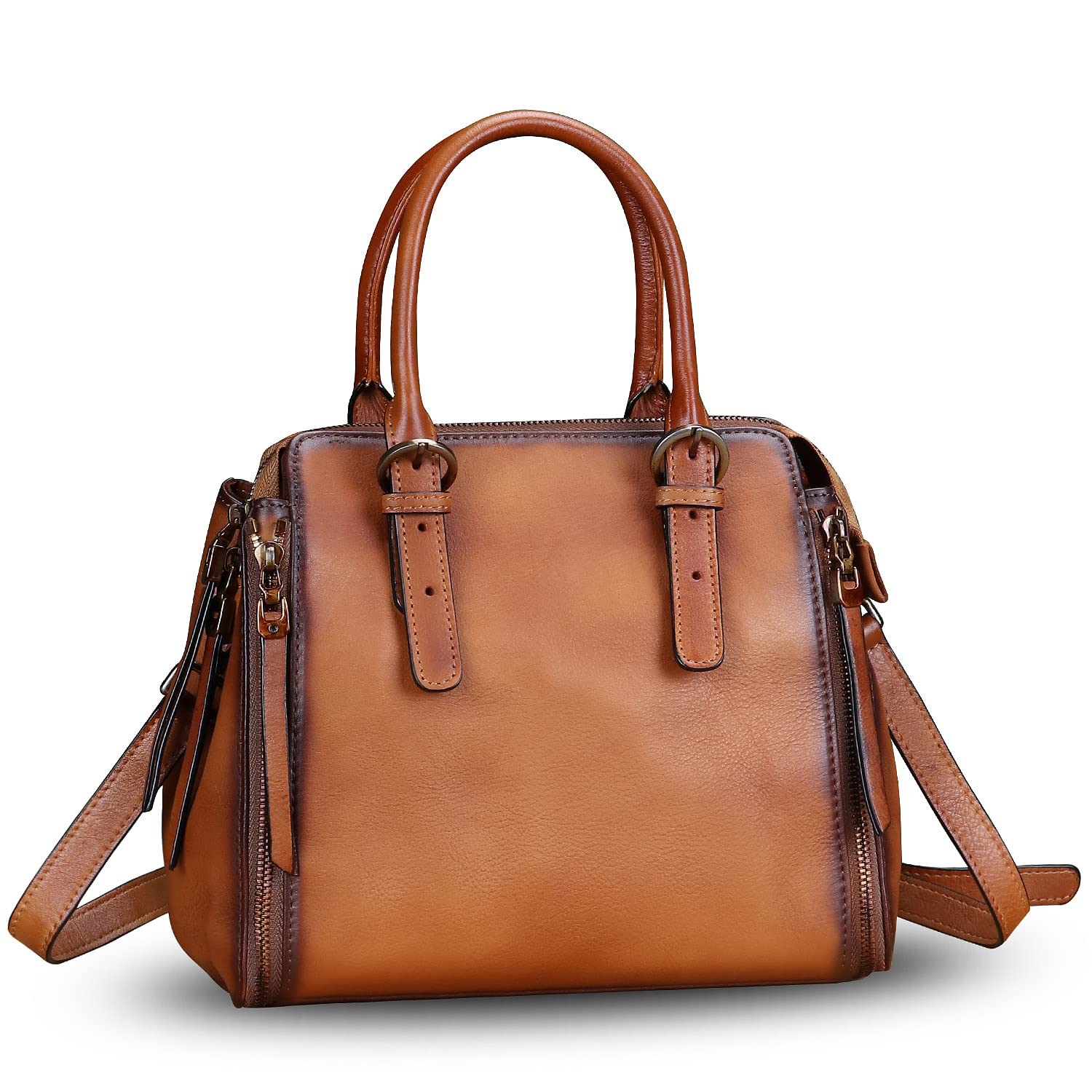 Genuine Leather Handbags for Women - Vintage Satchel Purse, Handmade Top Handle & Crossbody Shoulder Bag | Perfect for Work, Travel & Everyday Use